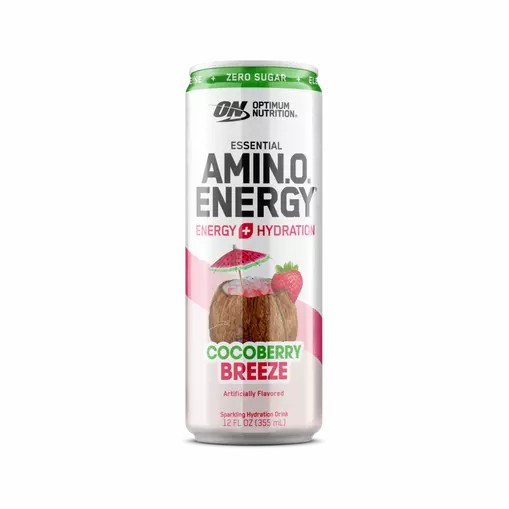 Optimum Nutrition ESSENTIAL AMIN.O. ENERGY+ Electrolytes Sparkling *new* Cocoberry Breeze 355ml * 12 Cans (12 Servings) Türkiye | 752803KAT