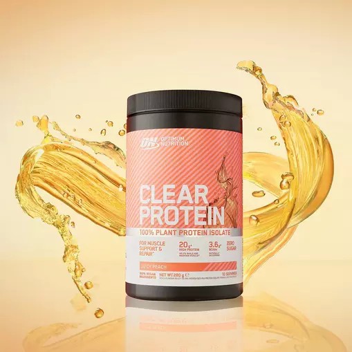 Optimum Nutrition ON Clear Protein 100% Plant Protein Isolate Juicy Peach 280 grams (10 Servings) Türkiye | 098672MNH