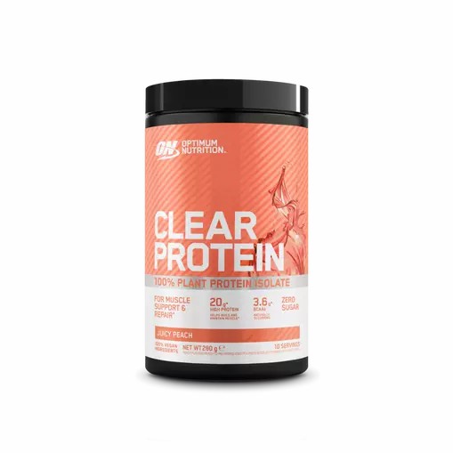 Optimum Nutrition ON Clear Protein 100% Plant Protein Isolate Juicy Peach 280 grams (10 Servings) Türkiye | 098672MNH