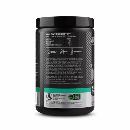 Optimum Nutrition Platinum Igniter Cherry Lime Punch 0.84 lb (20 Servings) Türkiye | 987106BFH